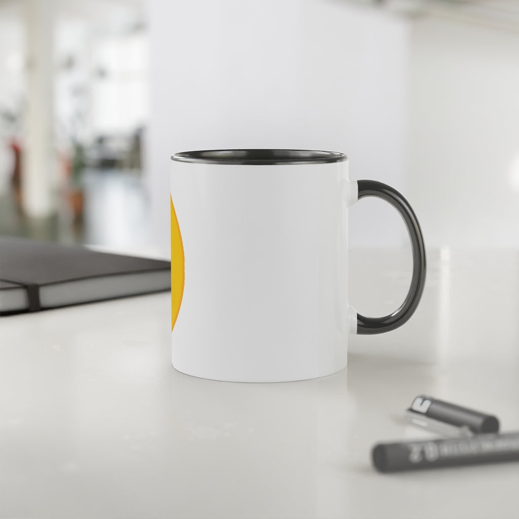 White Accent Mug, 11oz