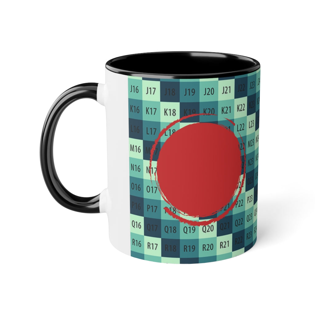 White Accent Mug, 11oz