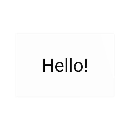 Vertical and Horizontal Matte Posters