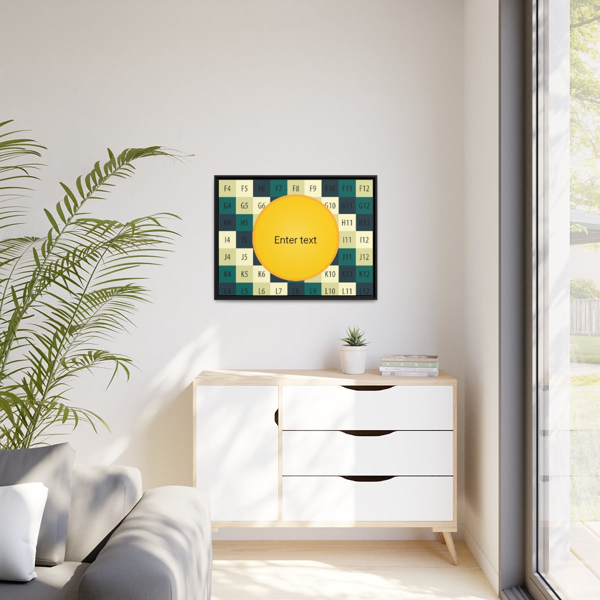 Matte Canvas, Black Frame