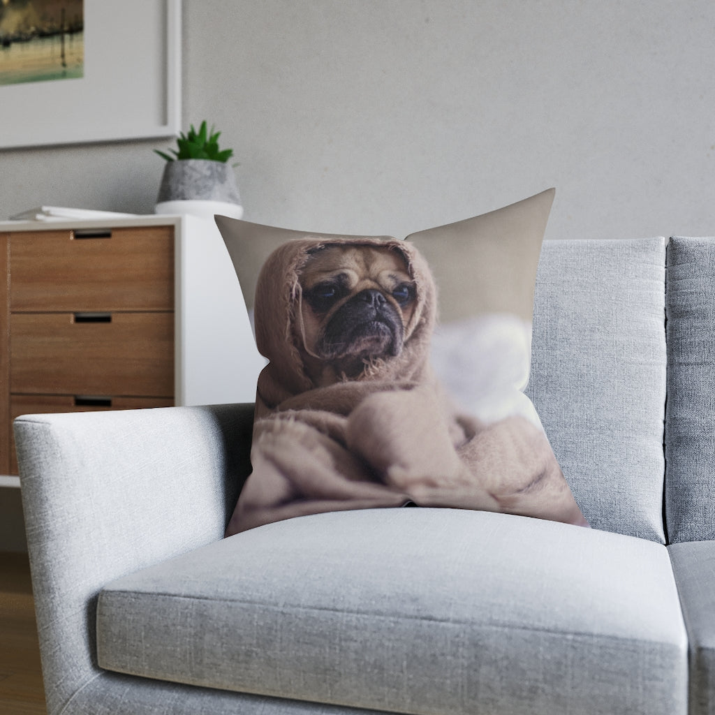 Square Pillow - White Back