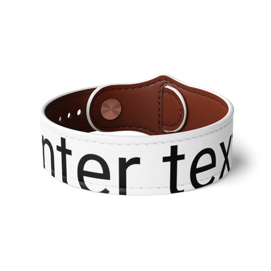 Vegan Leather Wristband