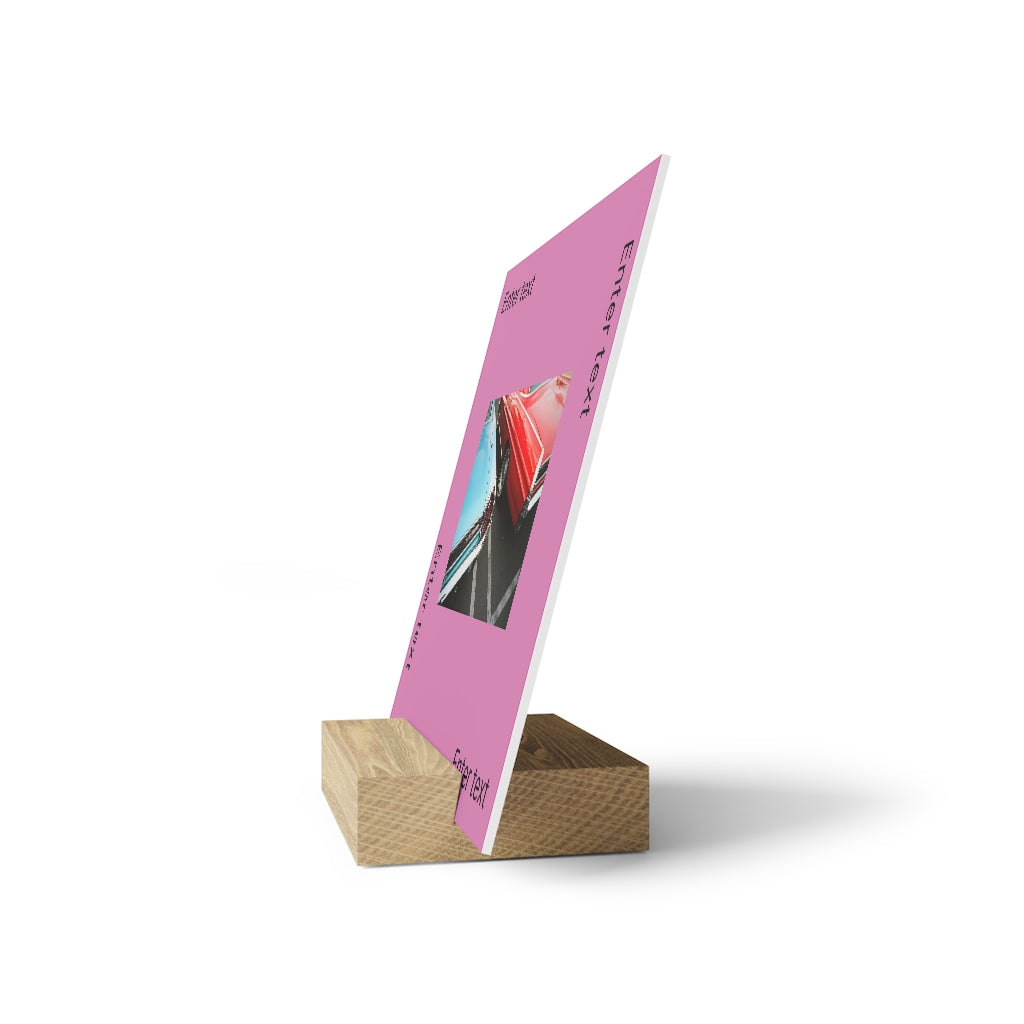 Gallery board with stand