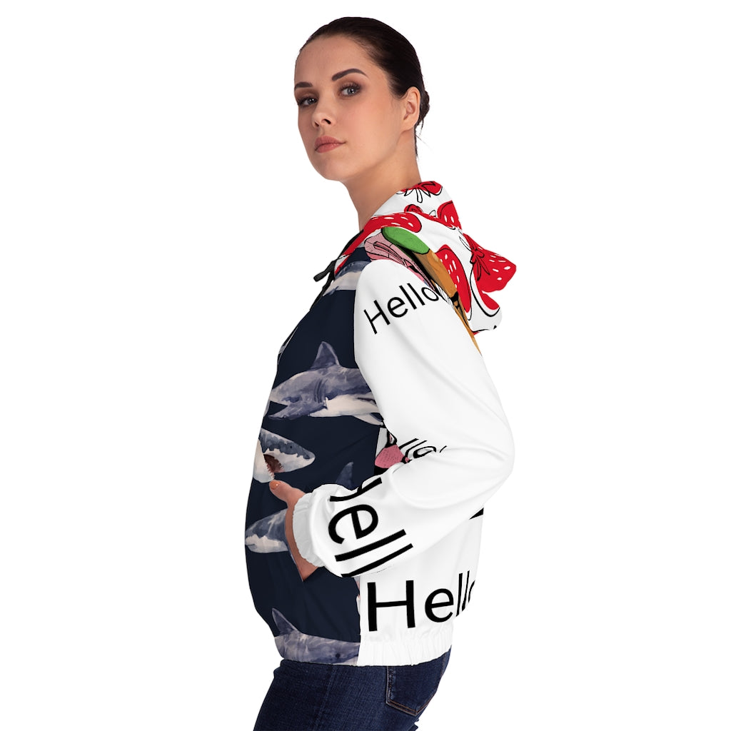 Women's AOP Full Zip Hoodie