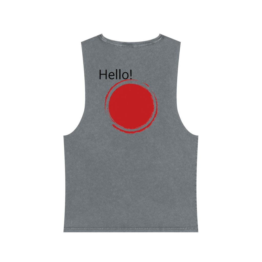 Unisex Stonewash Tank Top