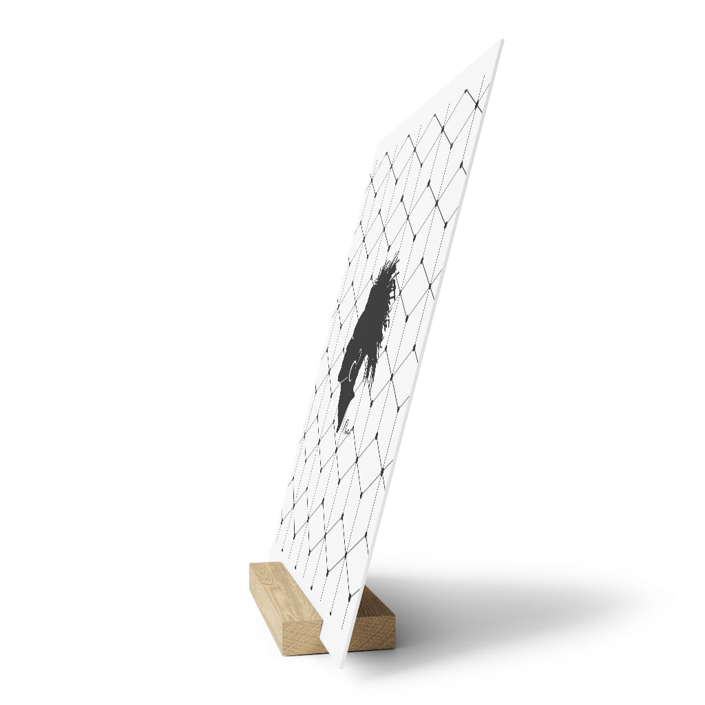 Gallery board with stand