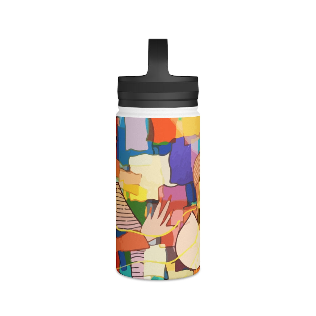 Stainless Steel Water Bottle, Handle Lid