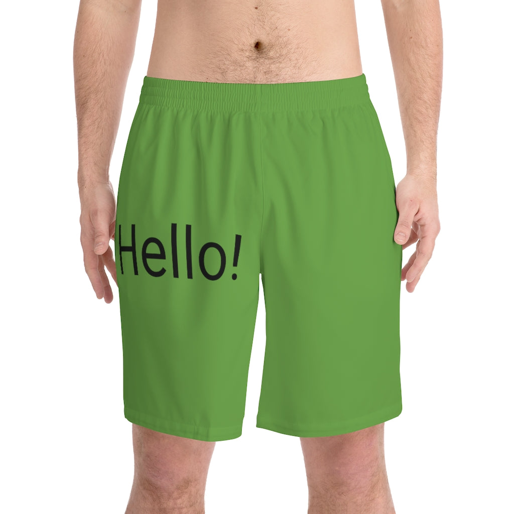 Men's Elastic Beach Shorts (AOP)