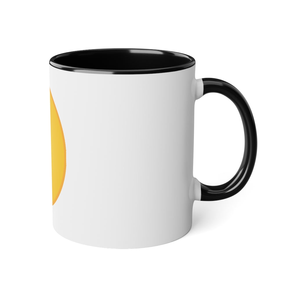 White Accent Mug, 11oz