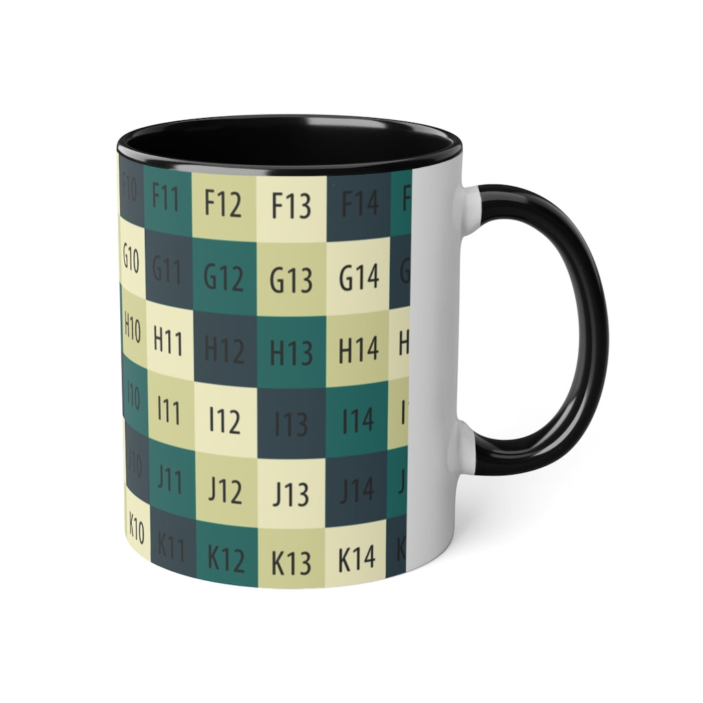 White Accent Mug, 11oz