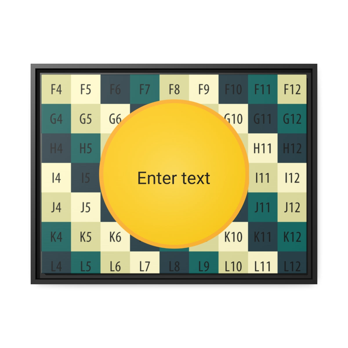 Matte Canvas, Black Frame