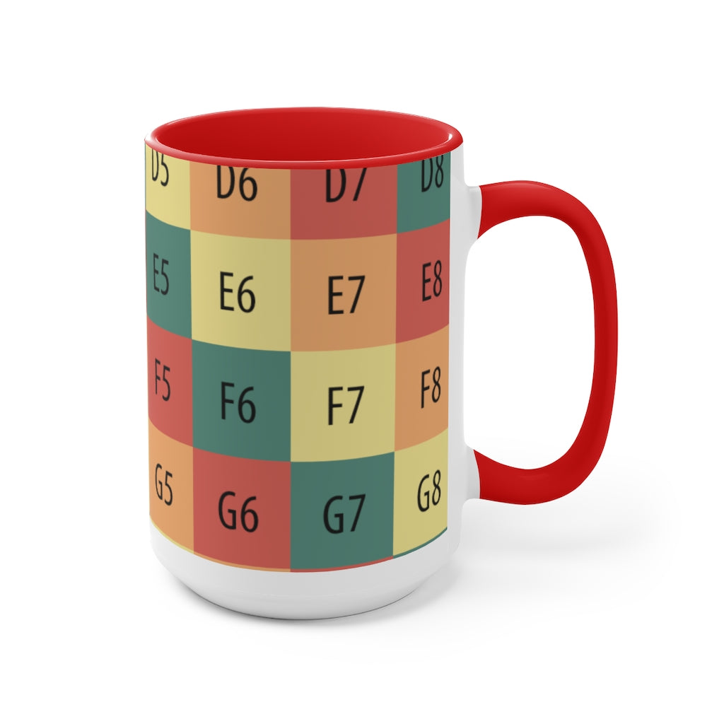 Two-Tone Coffee Mugs, 15oz