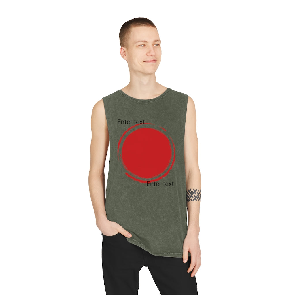 Unisex Stone Wash Tank Top