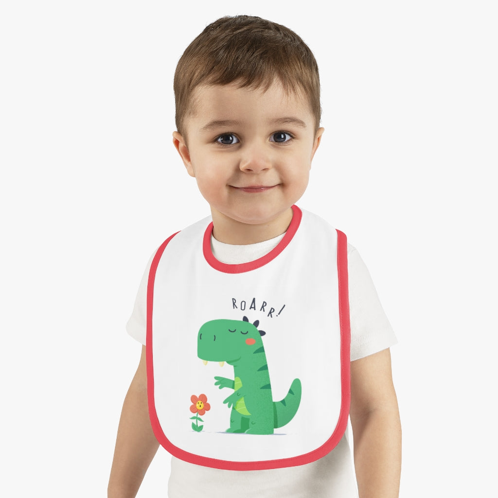 Baby Contrast Trim Jersey Bib