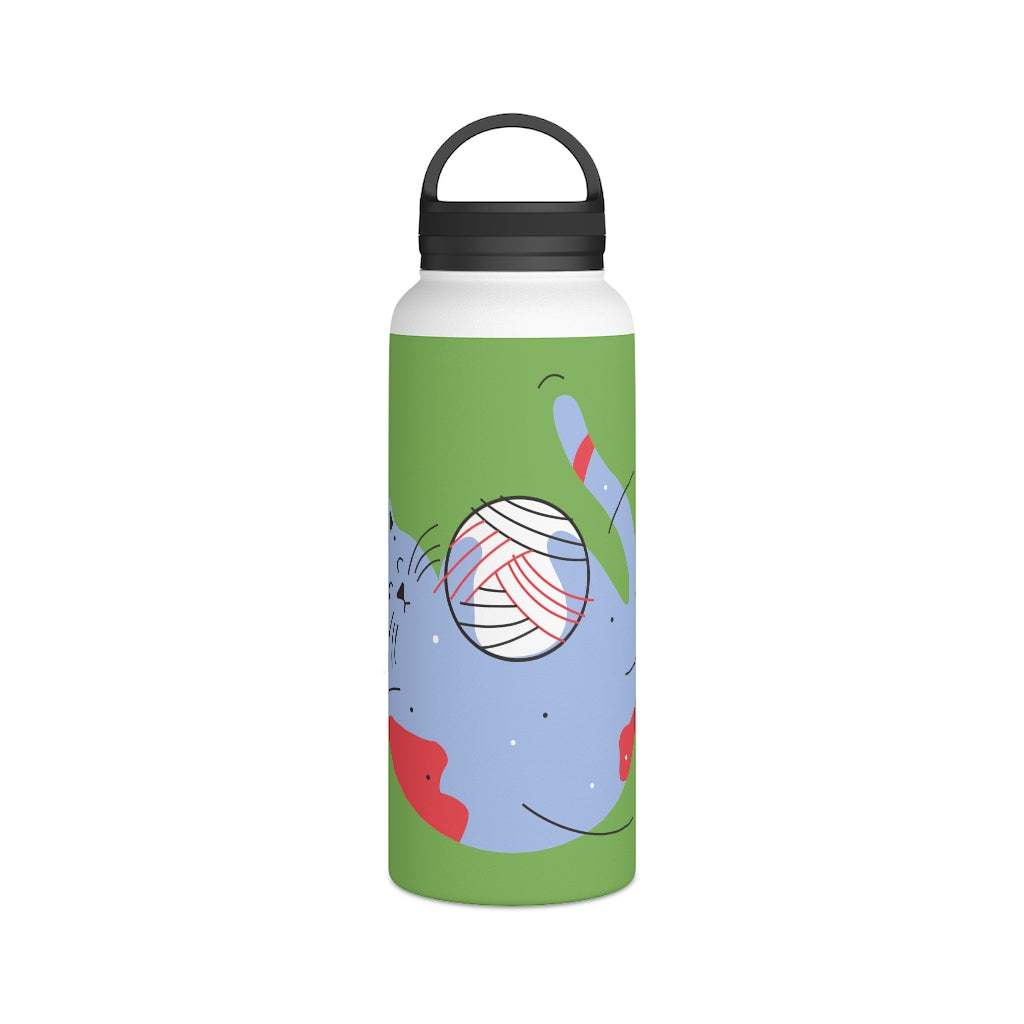 Stainless Steel Water Bottle, Handle Lid