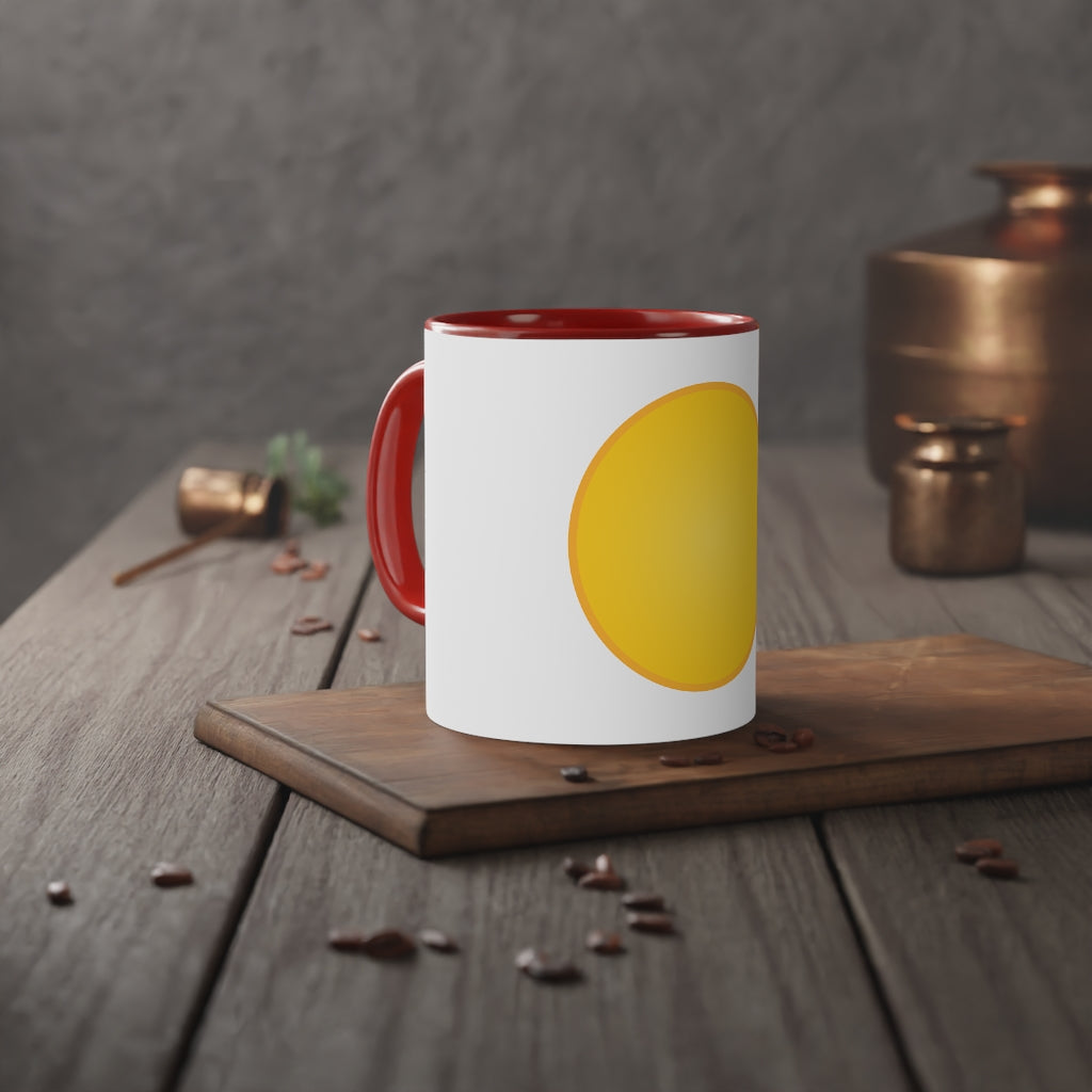 White Accent Mug, 11oz