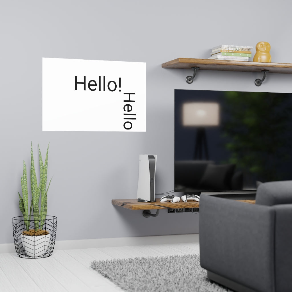 Vertical and Horizontal Matte Posters