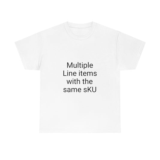 Same SKU line item TEST
