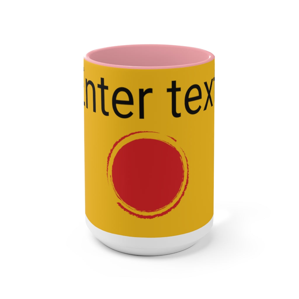 Two-Tone Coffee Mugs, 15oz