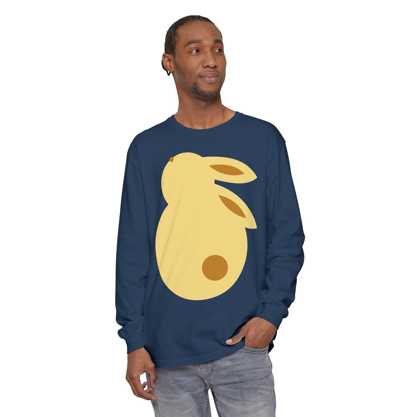 Unisex Garment-dyed Long Sleeve T-Shirt