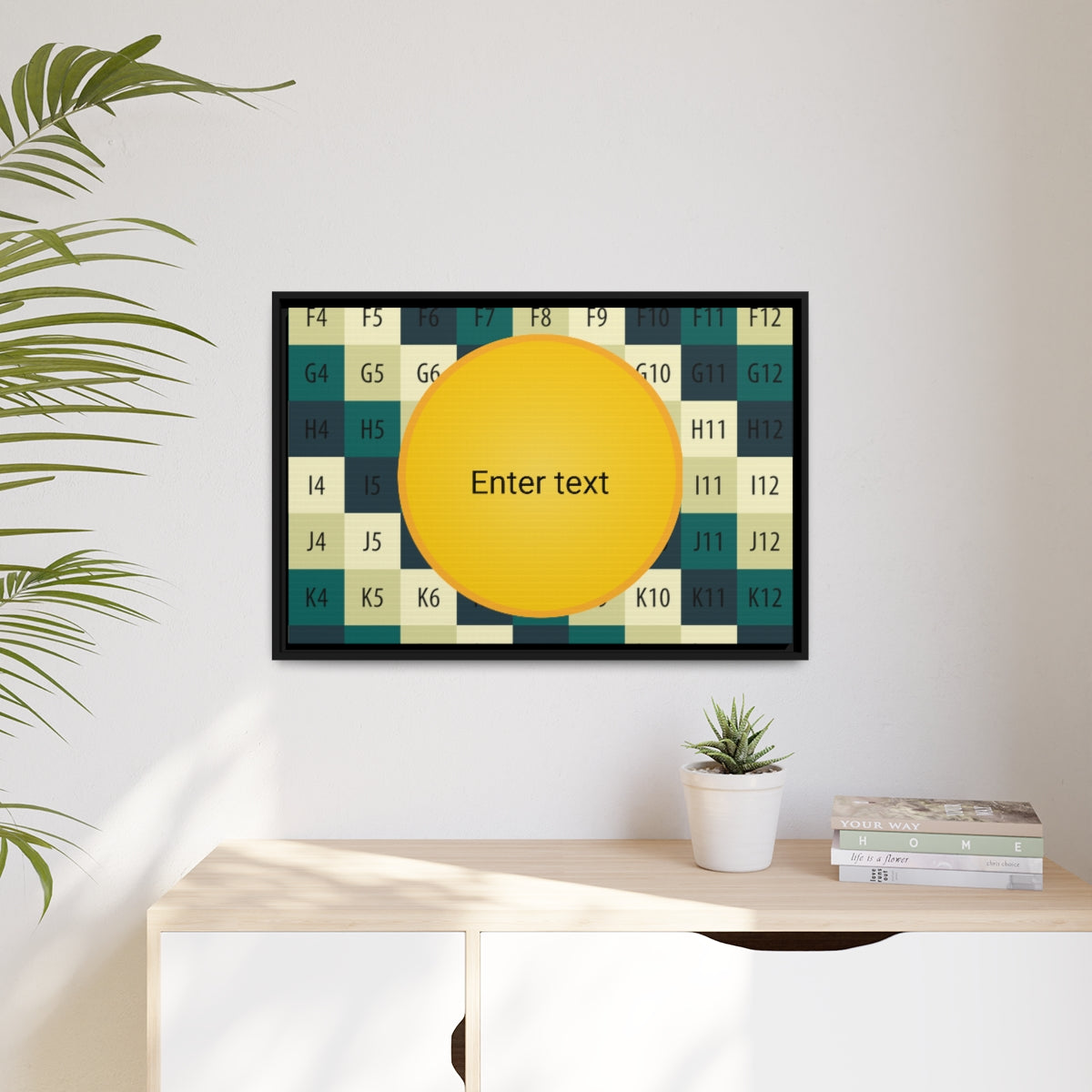 Matte Canvas, Black Frame