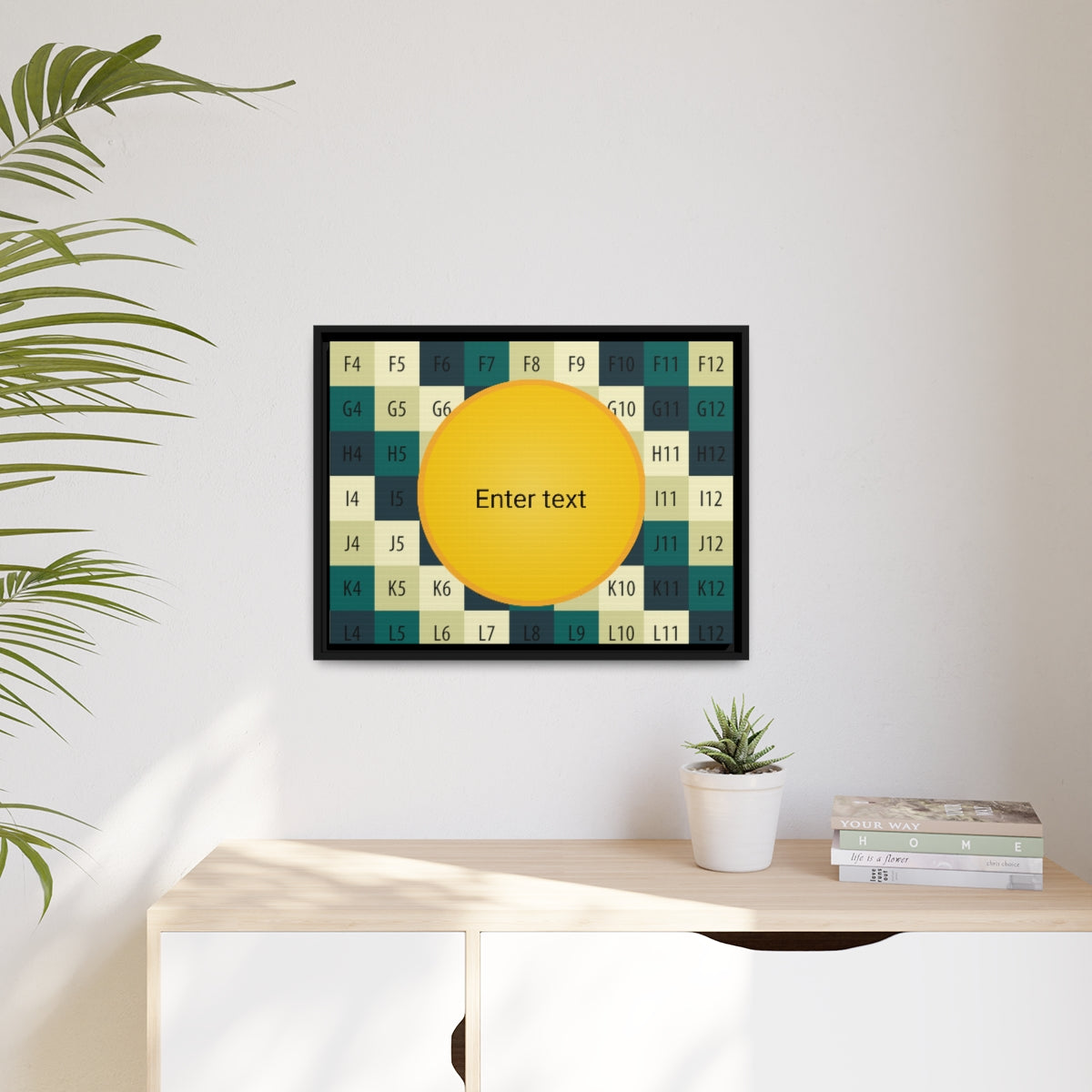 Matte Canvas, Black Frame