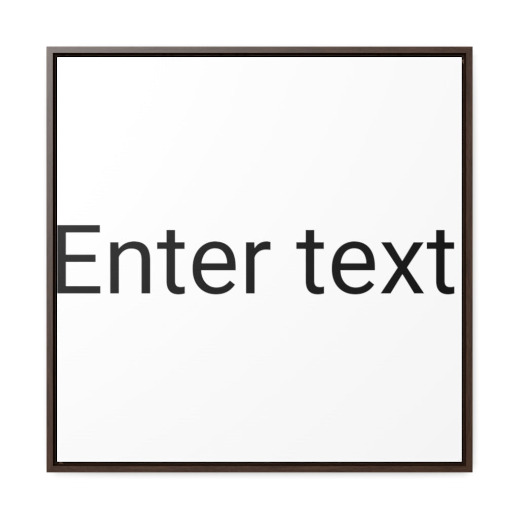 Gallery Canvas Wraps, Square Frame