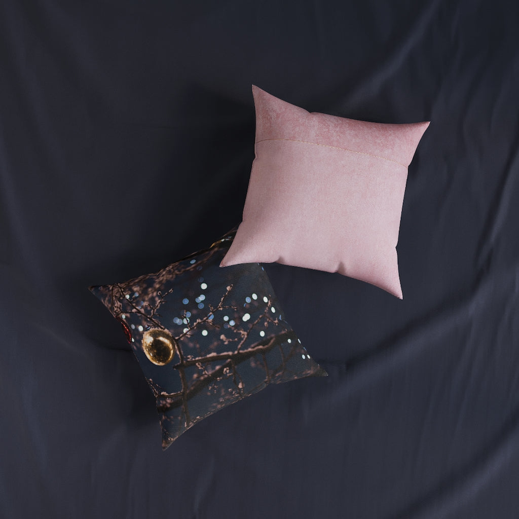 Square Pillow - Pink Back
