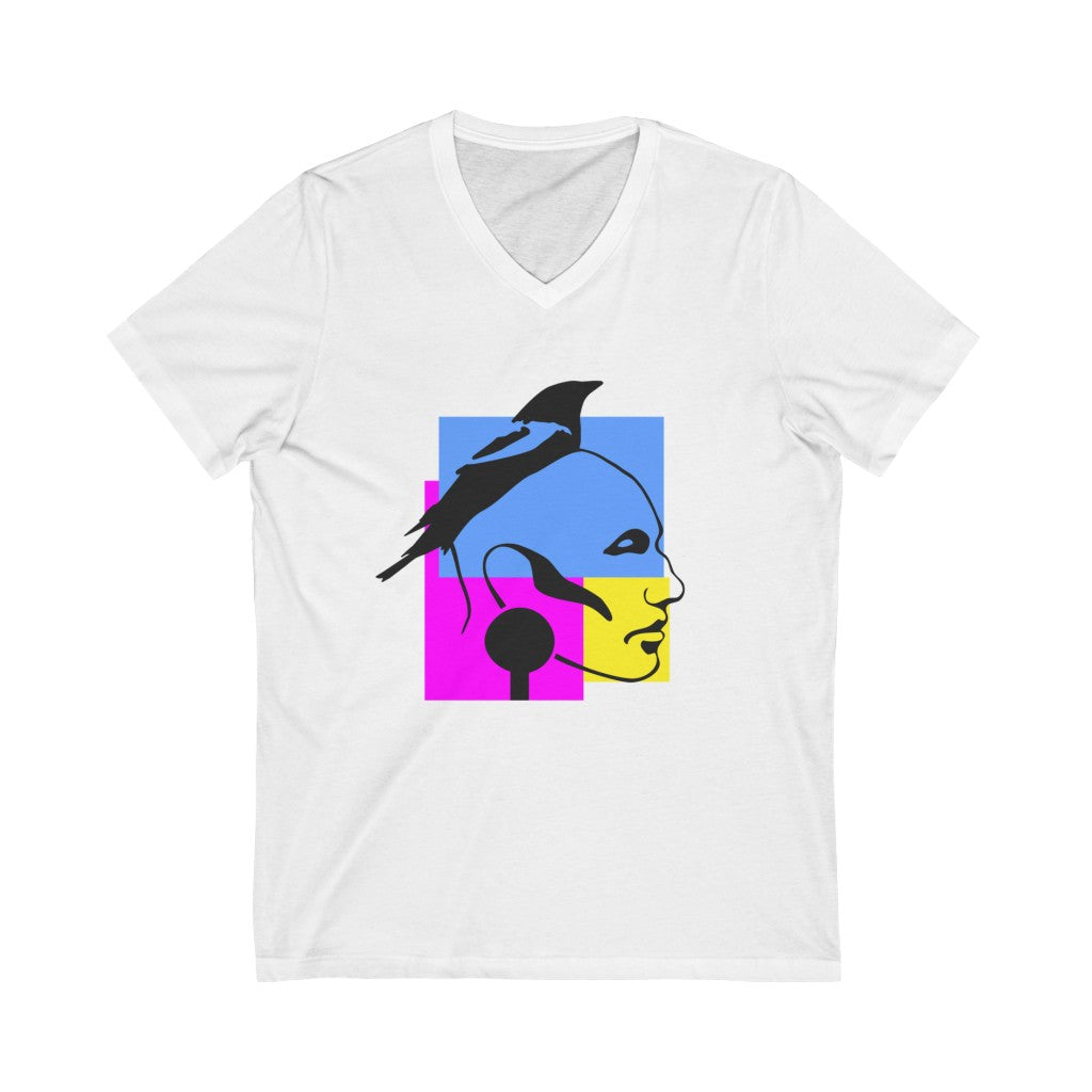 TEST - Unisex Jersey Short Sleeve V-Neck Tee