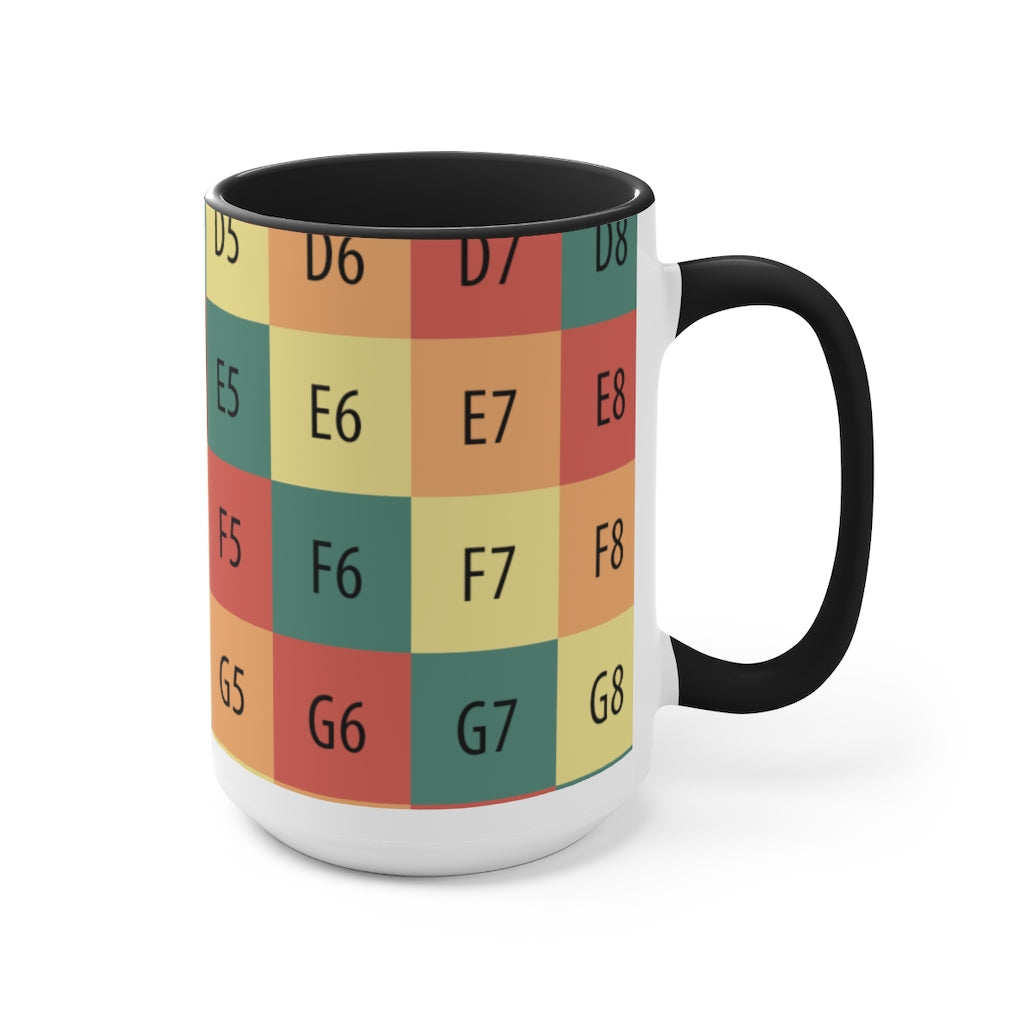 Two-Tone Coffee Mugs, 15oz