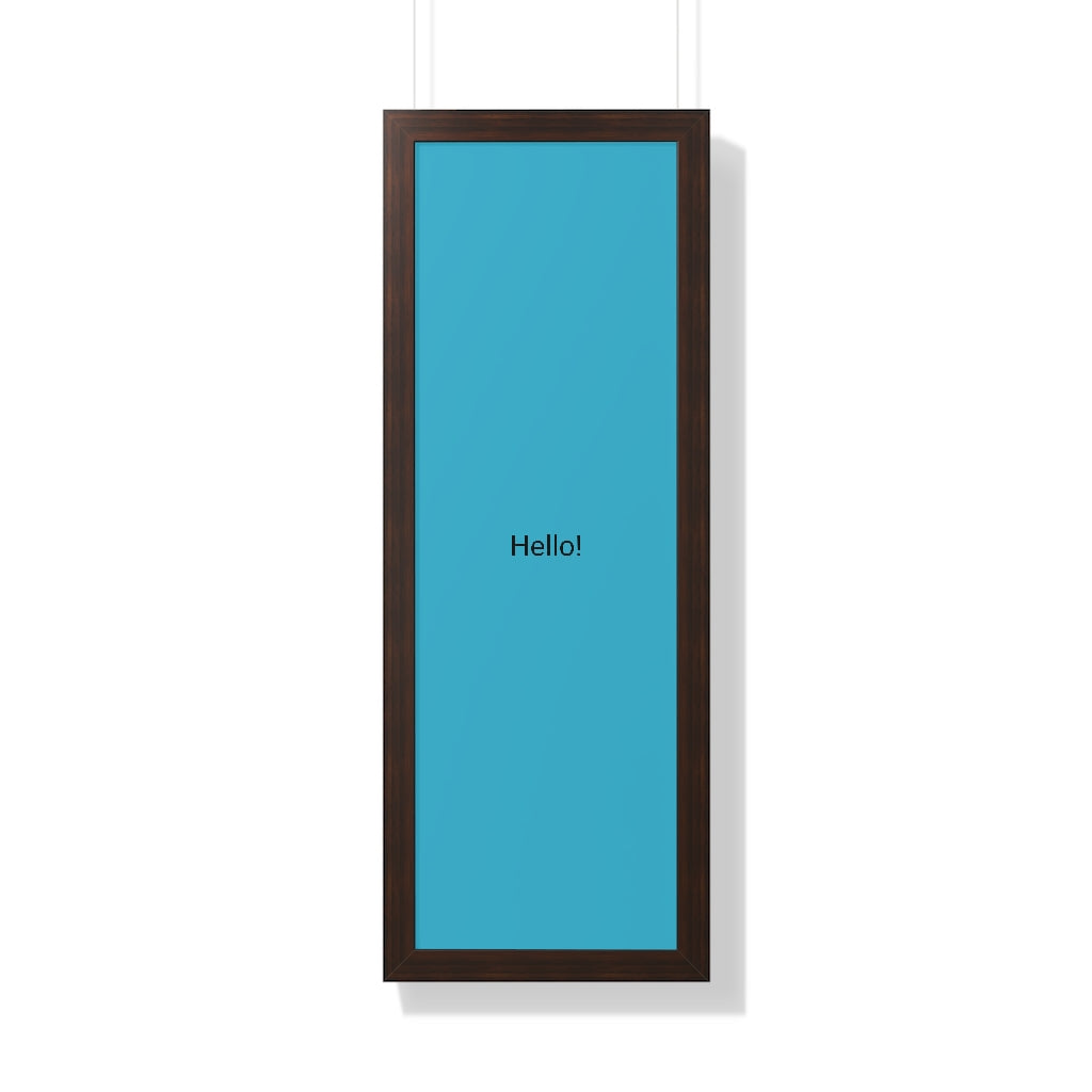 Framed Vertical Poster