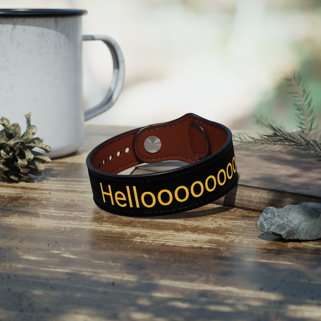 Vegan Leather Wristband