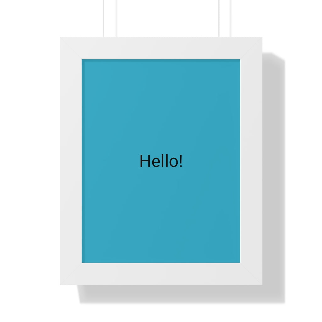 Framed Vertical Poster