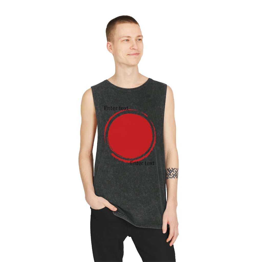 Unisex Stone Wash Tank Top