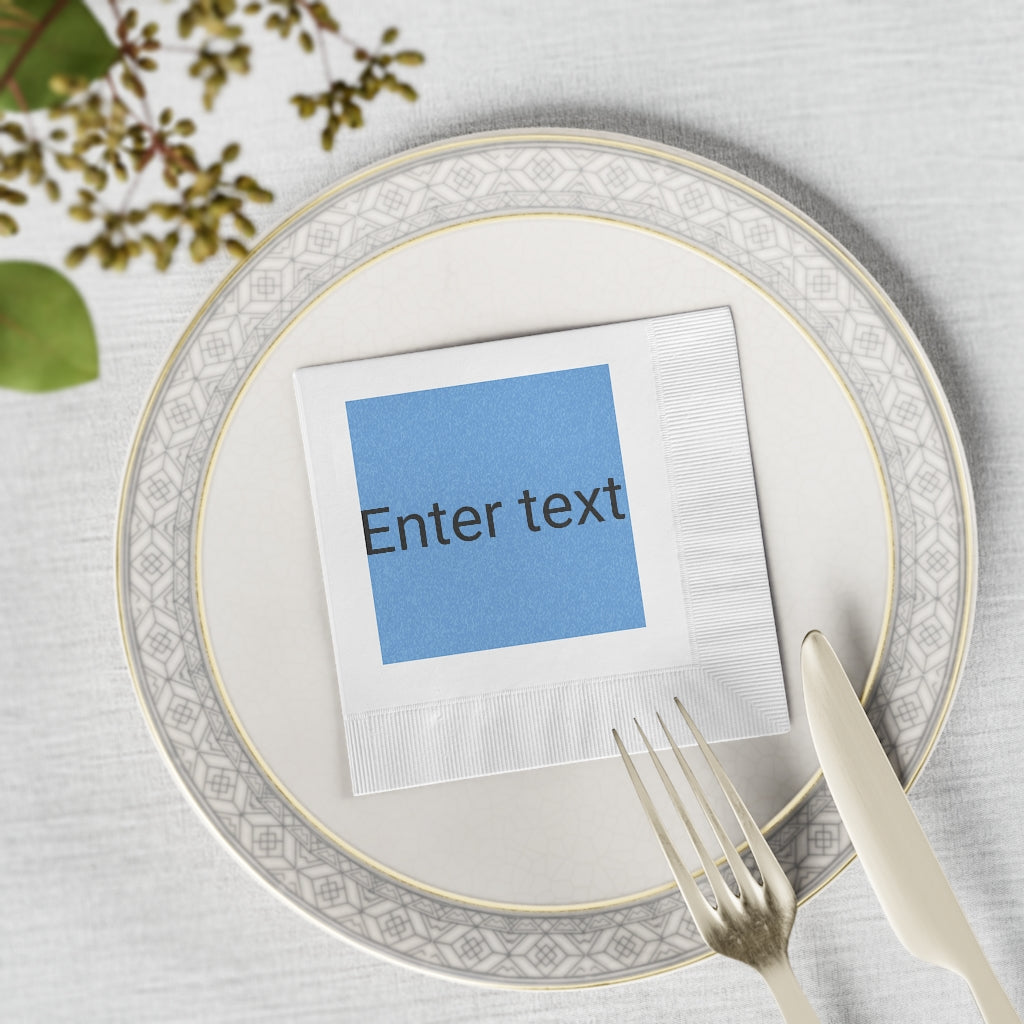 White Coined Napkins