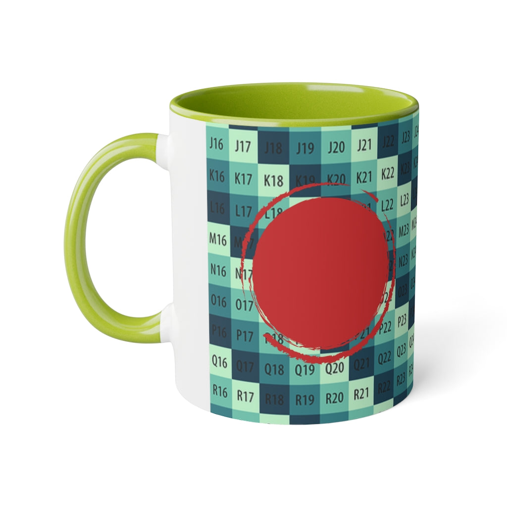 White Accent Mug, 11oz