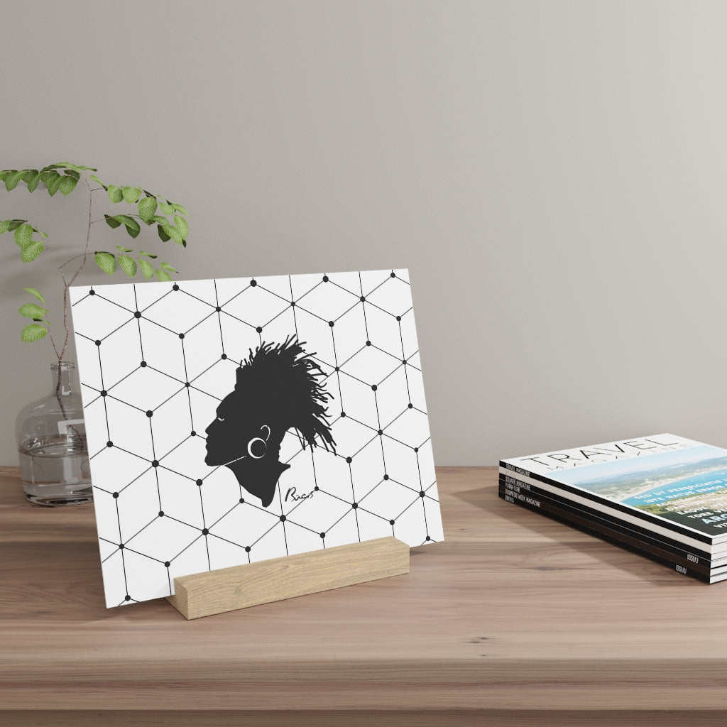 Gallery board with stand