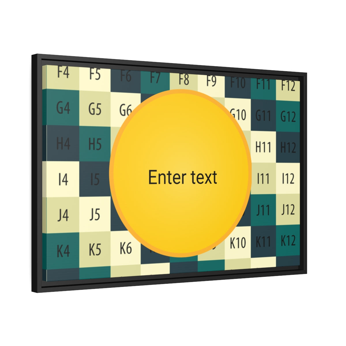 Matte Canvas, Black Frame