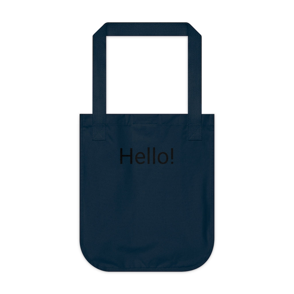 Organic Canvas Tote Bag