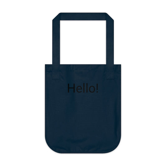 Organic Canvas Tote Bag