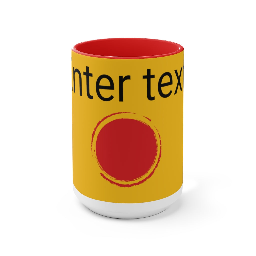 Two-Tone Coffee Mugs, 15oz