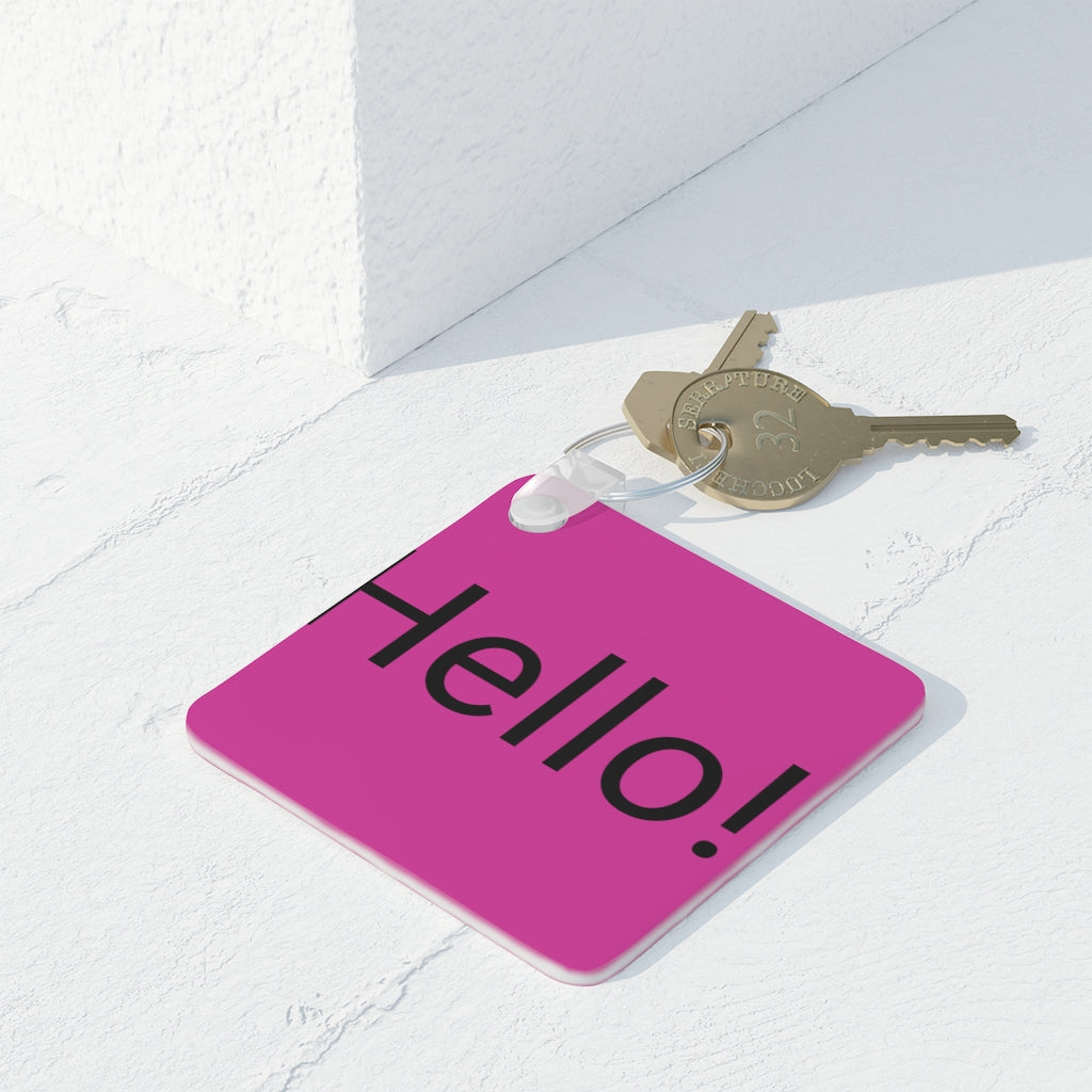 Square Photo Keyring