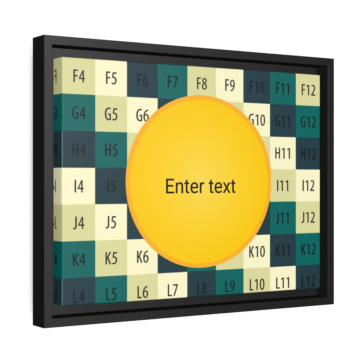 Matte Canvas, Black Frame