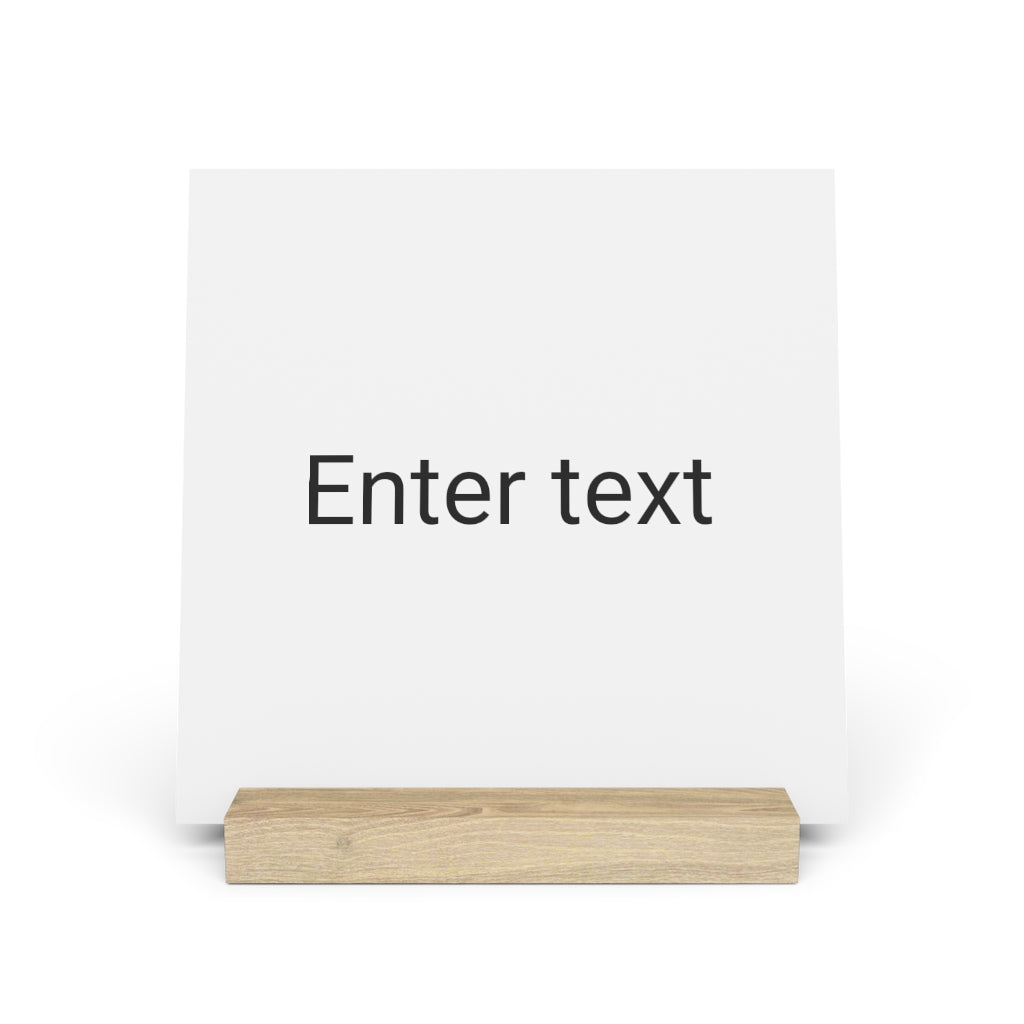 Gallery board with stand