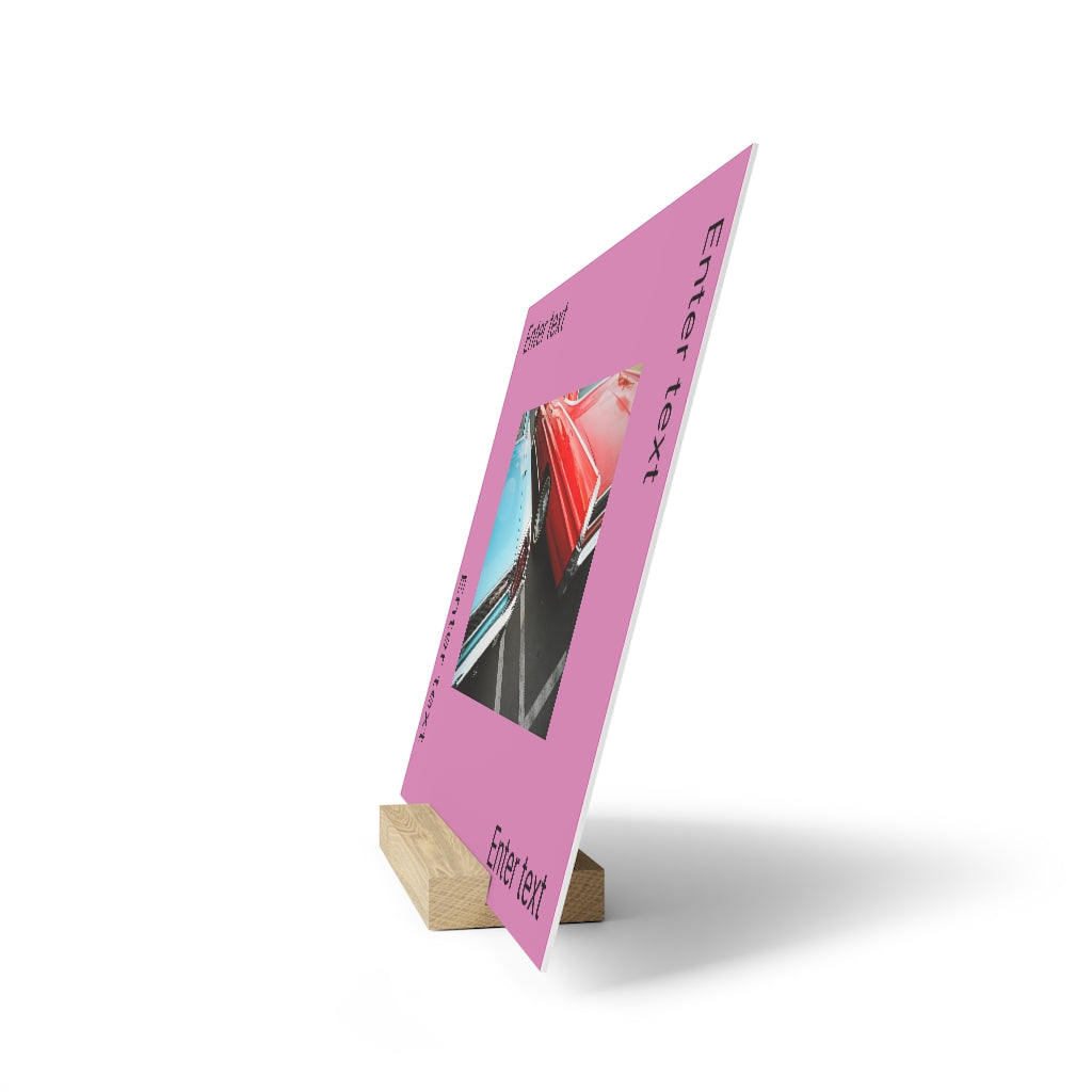 Gallery board with stand