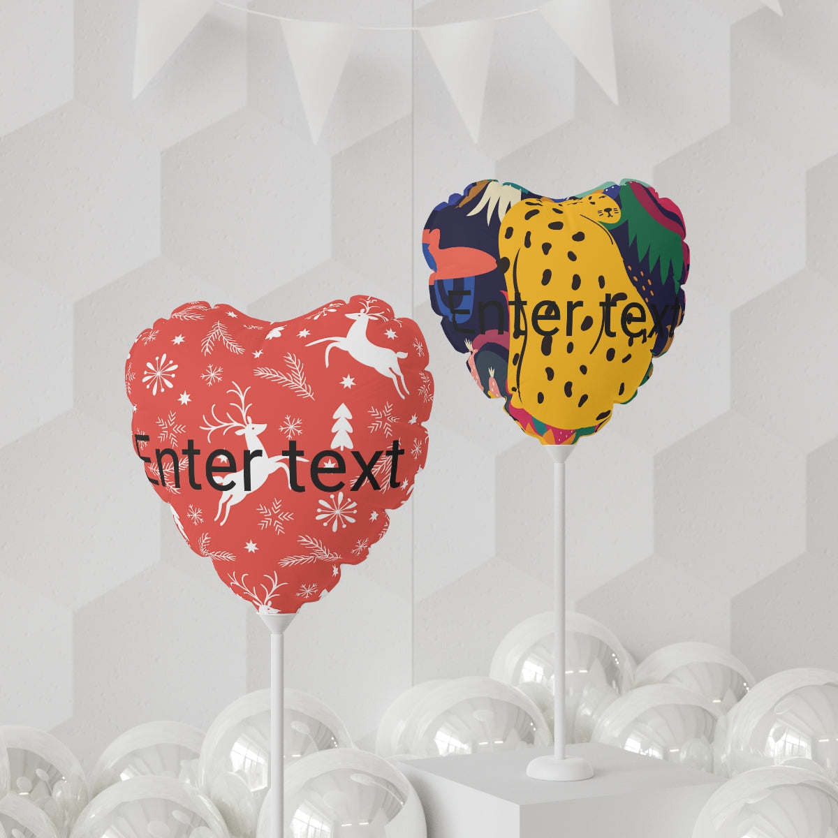 Balloons (Round and Heart-shaped), 11"