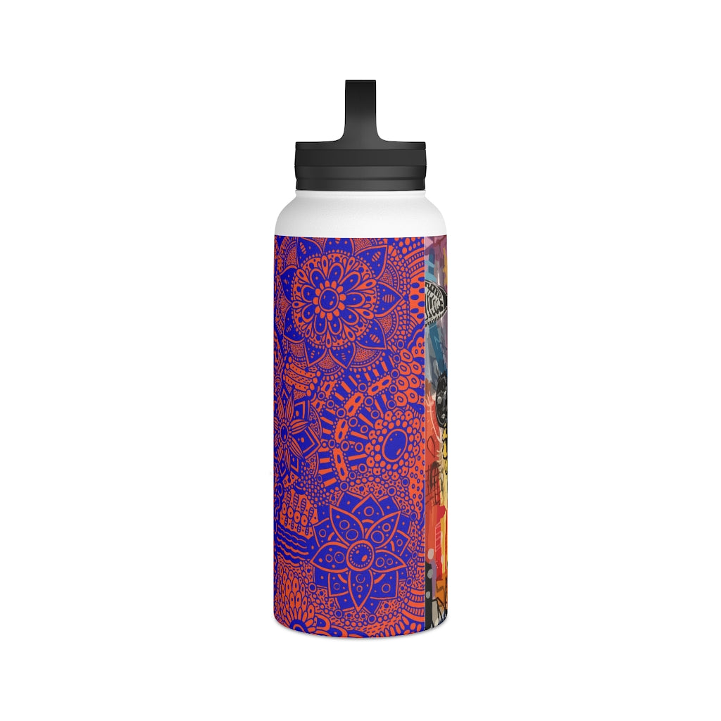 Stainless Steel Water Bottle, Handle Lid