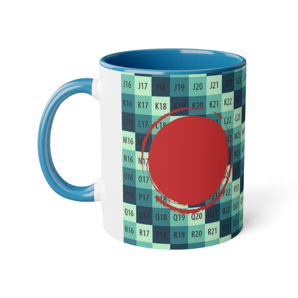 White Accent Mug, 11oz