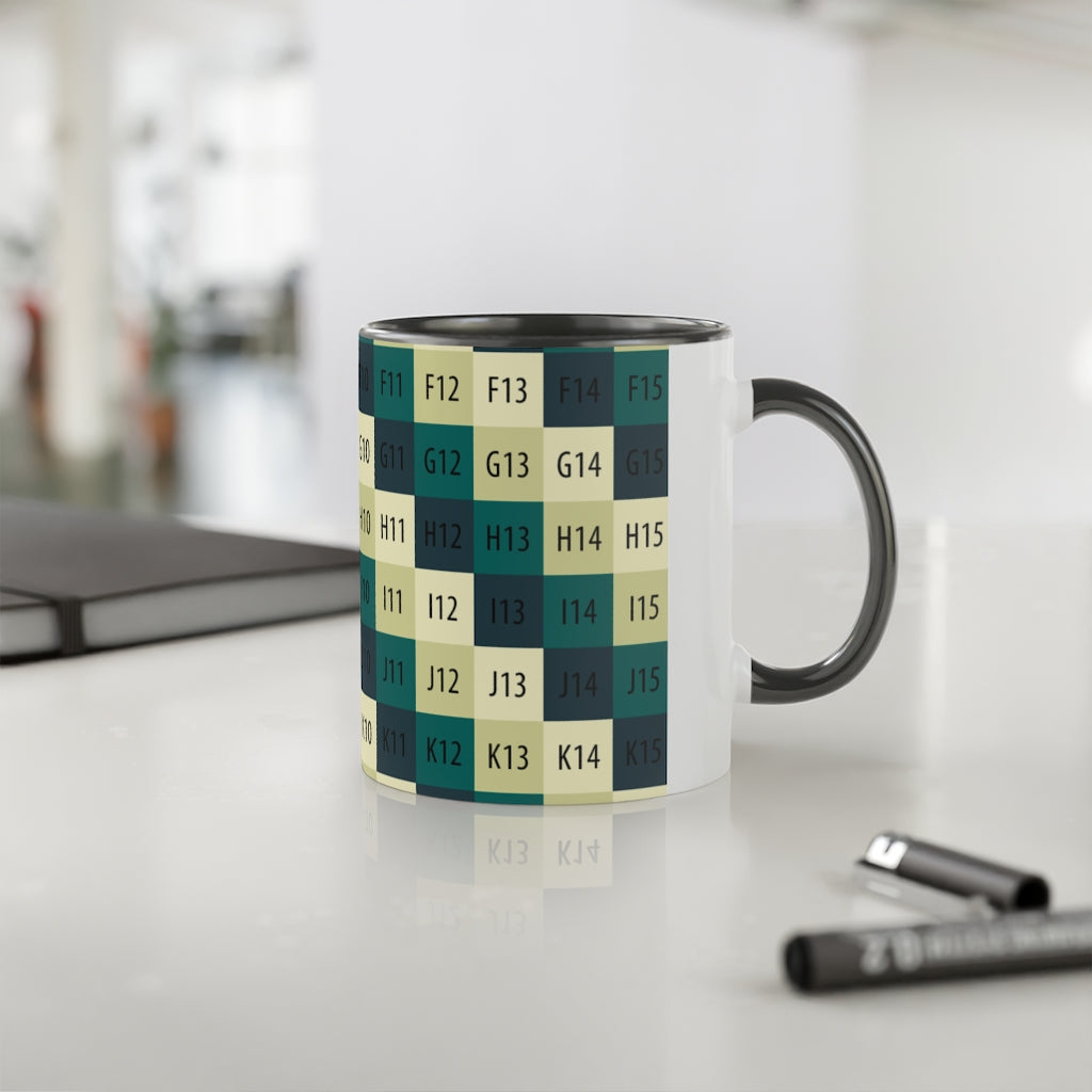 White Accent Mug, 11oz