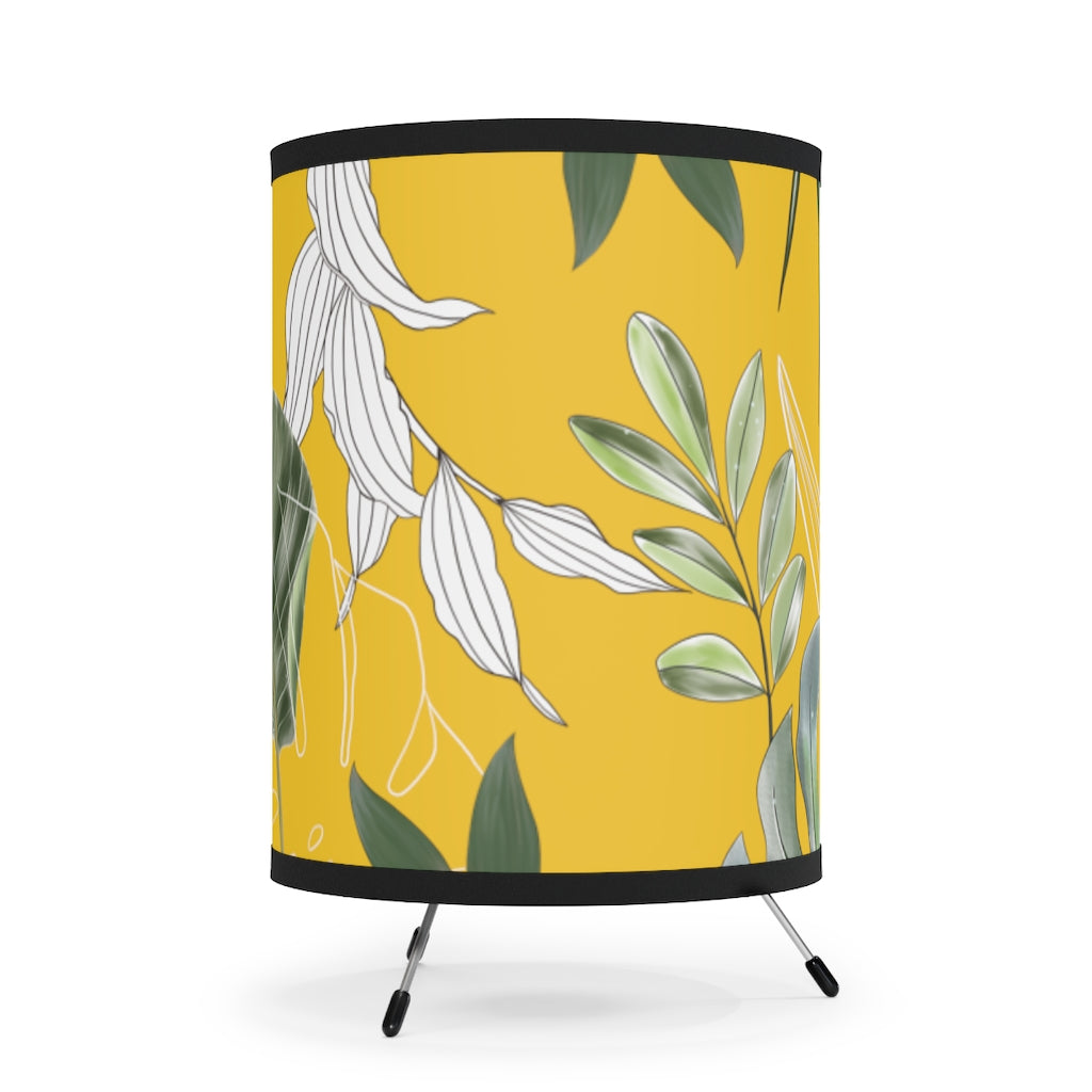 Tripod Lamp with Shades, Silver